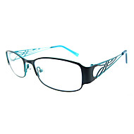 [Free Lenses] Stainless Steel Rectangle Full-Rim Fashion Prescription Eyeglasses