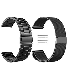 Horlogeband voor Gear S3 Frontier / Gear S3 Classic Samsung Galaxy Milanese lus Roestvrij staal Polsband