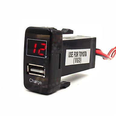 special 5v 2 1a usb interface socket car charger and voltmeter use for toyota hilux vigo 2675188 special 5v 2 1a usb interface socket car charger and voltmeter use for toyota hilux vigo 2675188