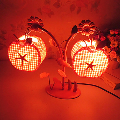 Kreative to eple lampe soverom nattbordlampe belysning lamper av ...