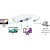  mini DP DisplayPort vers DVI foudre vga hdmi adaptateur 3 en 1 pour Apple MacBook Air Pro imac